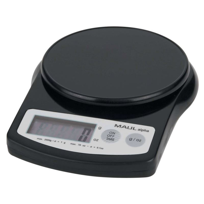 MAUL Briefwaage alpha schwarz für max. 2,0 kg