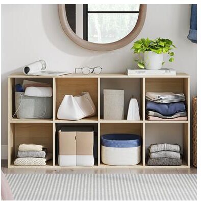 "Signature Design by Ashley Piperton Brown 8 Cube Organizer - 24"" W x 12"" D x 47"" H"