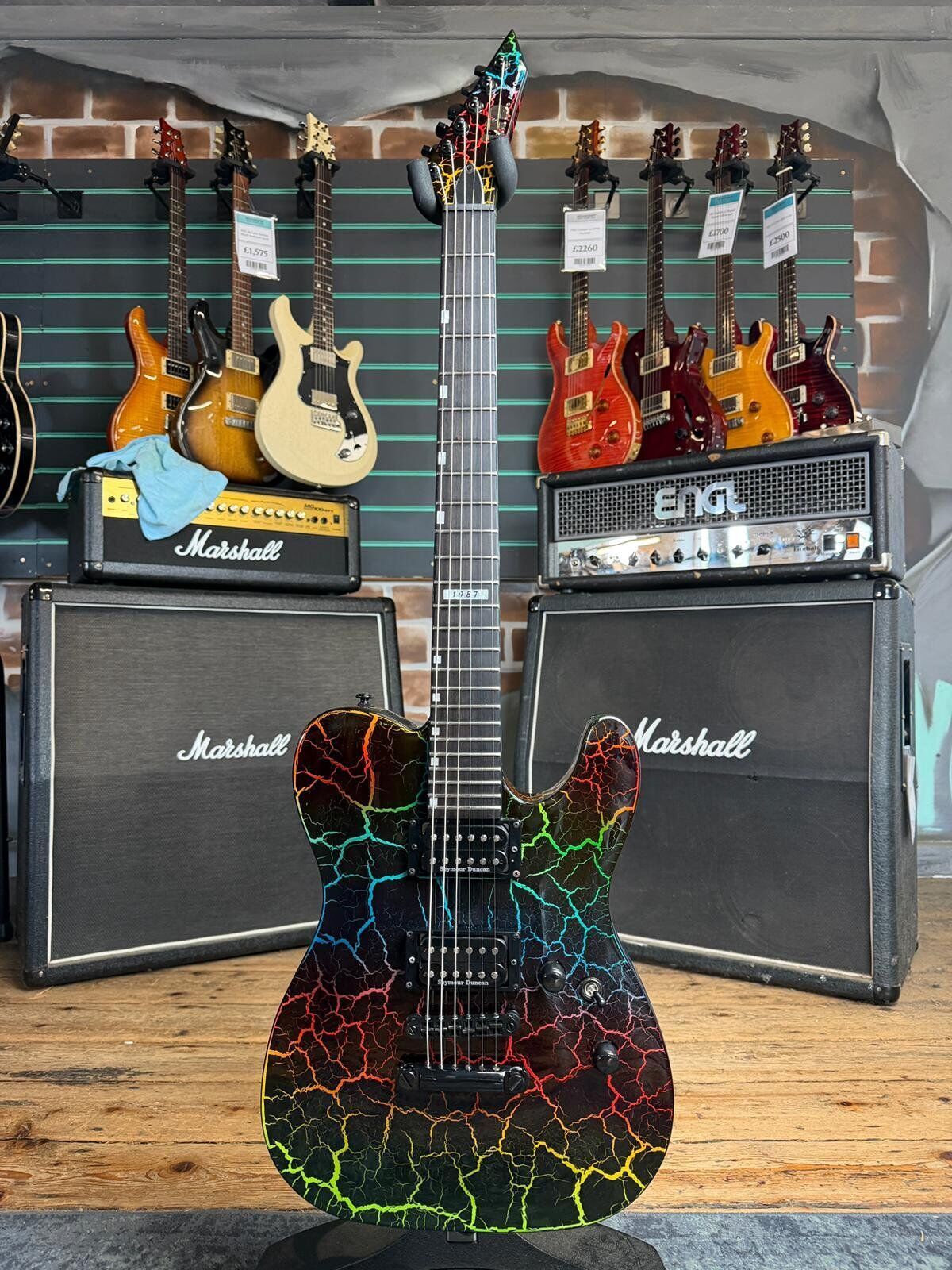 ESP LTD Eclipse Custom 1987 Reissue Rainbow Crackle 2023 Electric Guitar   Original - Refurbished