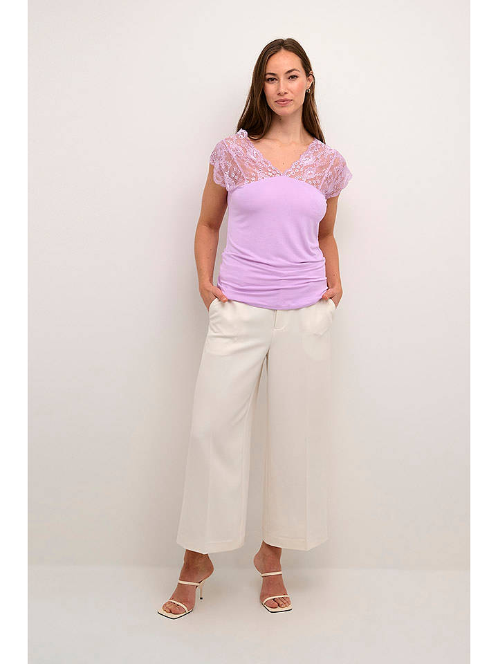 CULTURE Shirt in Lila - M