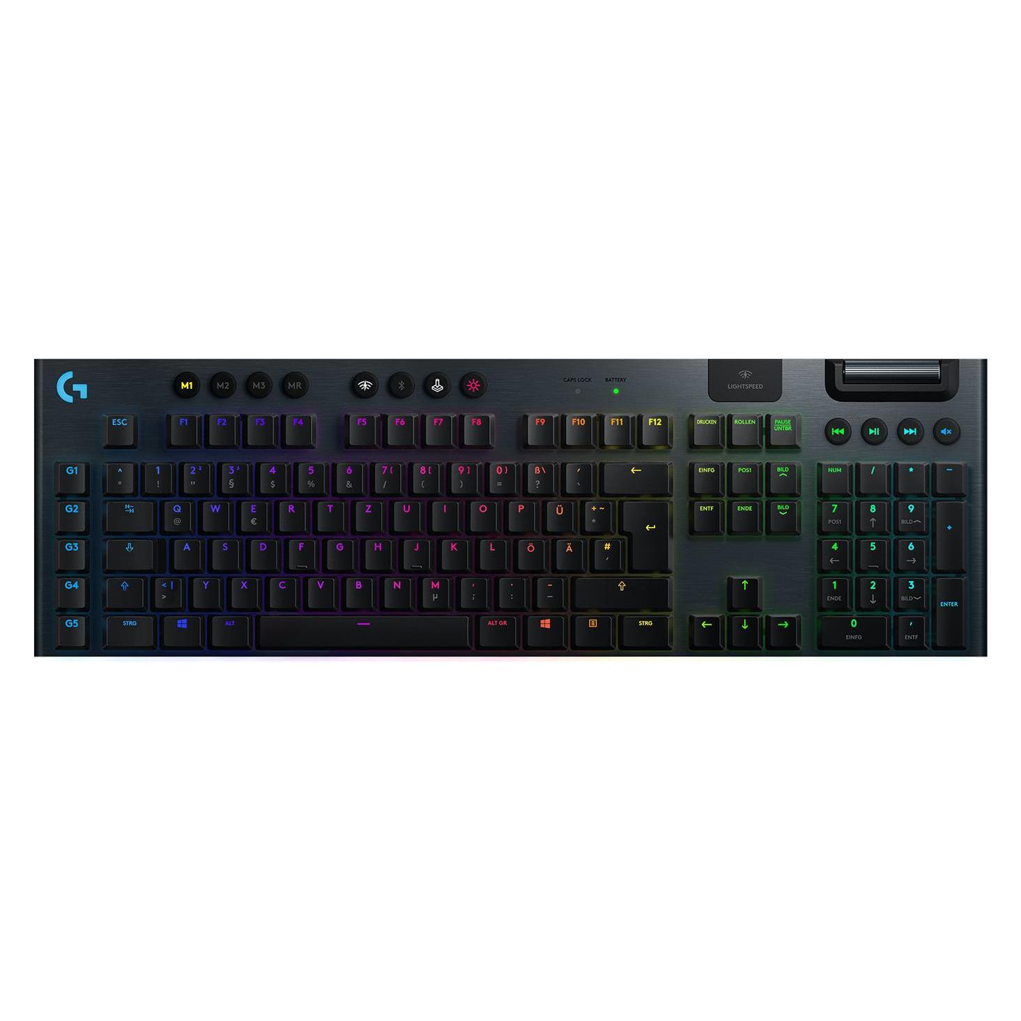 Logitech G G915 Linear (DE, Kabelgebunden, Kabellos) (920-008955)