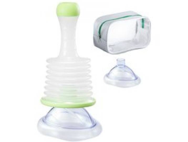 VEVOR Dispositif Anti-étouffement Portable, Kit d’Urgence contre l’Asphyxie, avec 2 Masques Multi-tailles et 1 Sac, Trousse de Premiers Secours pour Retirer les Objets Bloqués, pour Maison École