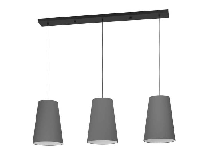 Eetkamer hanglamp Petrosa met grijze kap Stars of Light - 390136
