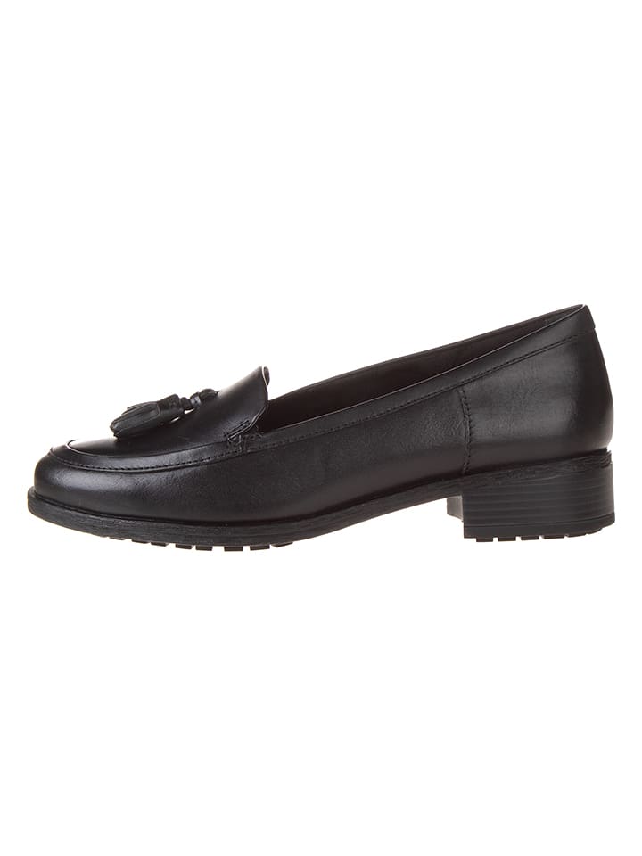 Clarks Leder-Mokassins "Havisham Edge" in Schwarz - 40