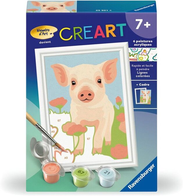 CreArt Kids 8x12cm : Cochon - Ravensburger