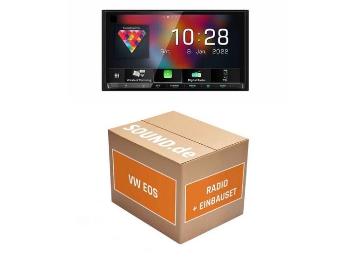 JUST SOUND best choice for caraudio Autoradio Einbauset Kenwood DMX8021DABS VW EOS Autoradio