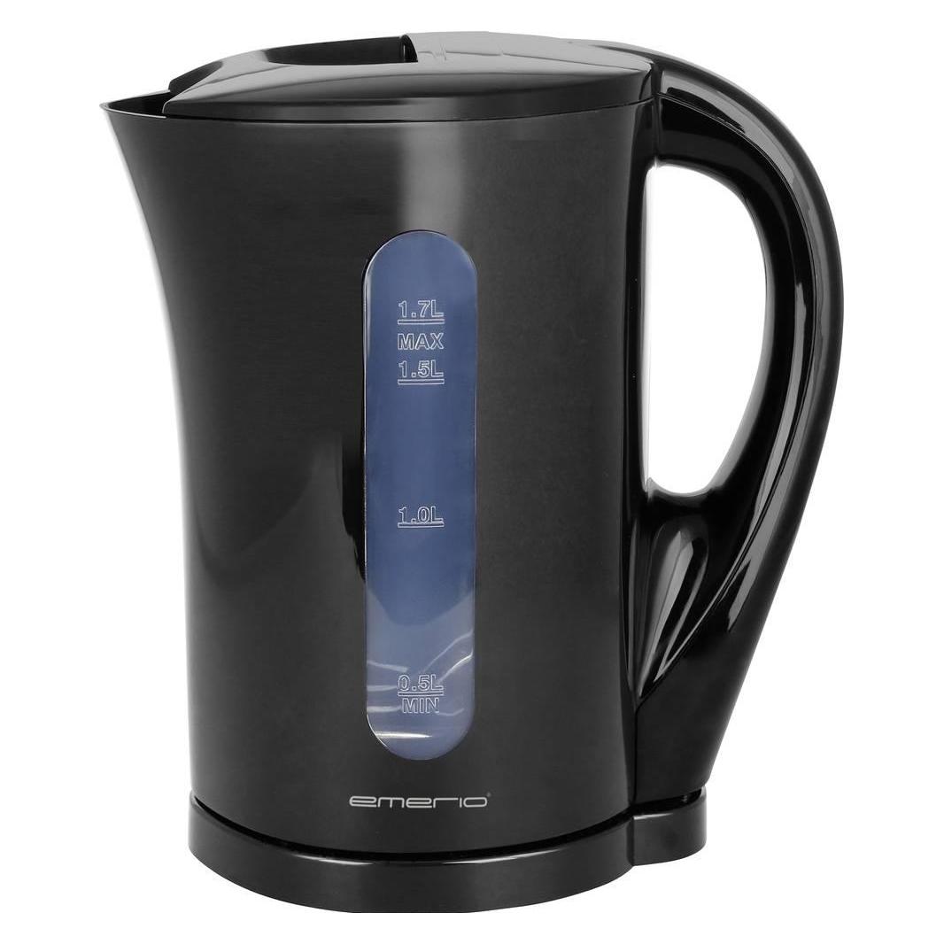 Emerio WK-123483 Wasserkocher BPA-frei, Überhitzungsschutz Schwarz Fassungsvermö (1.70 l) (WK-123483)