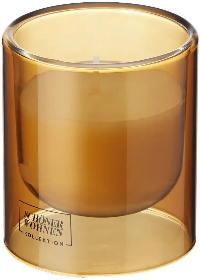 SCHÖNER WOHNEN Kollektion Duftkerze   ¦ braun ¦ Glas,Wachs ¦ Maße (cm): H: 8,5