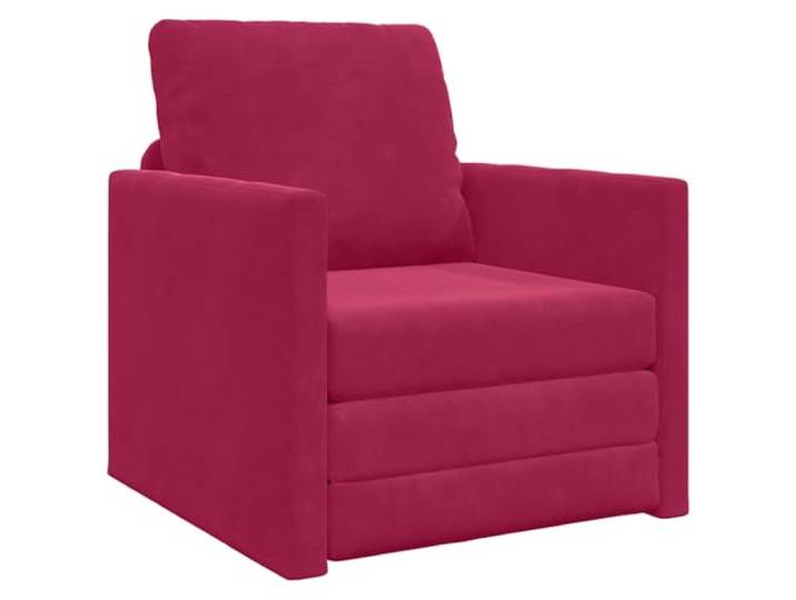 Todiikf Schlafsofa 2-Sitzer Samt Weinrot 74 x 77 x 81 cm Klappsofa Kompakte Schlafcouch mit Samtbezug für Wohnzimmer und Gästezimmer, manuelle Bettfunktion für spontane Übernachtungsgäste.