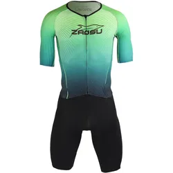 Zaosu, Herren, Velotrikot, Triathlon Anzug Aerosuit Pro Mittel- und Langdistanz Herren - Camo (XXL), Mehrfarbig, XXL