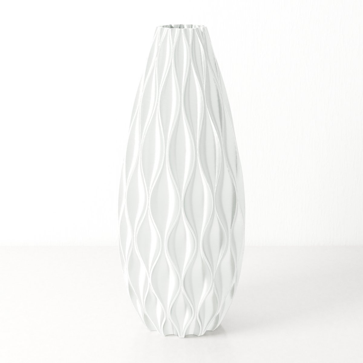 Fleuriek Grote Vaas Glanzend wit H50 cm