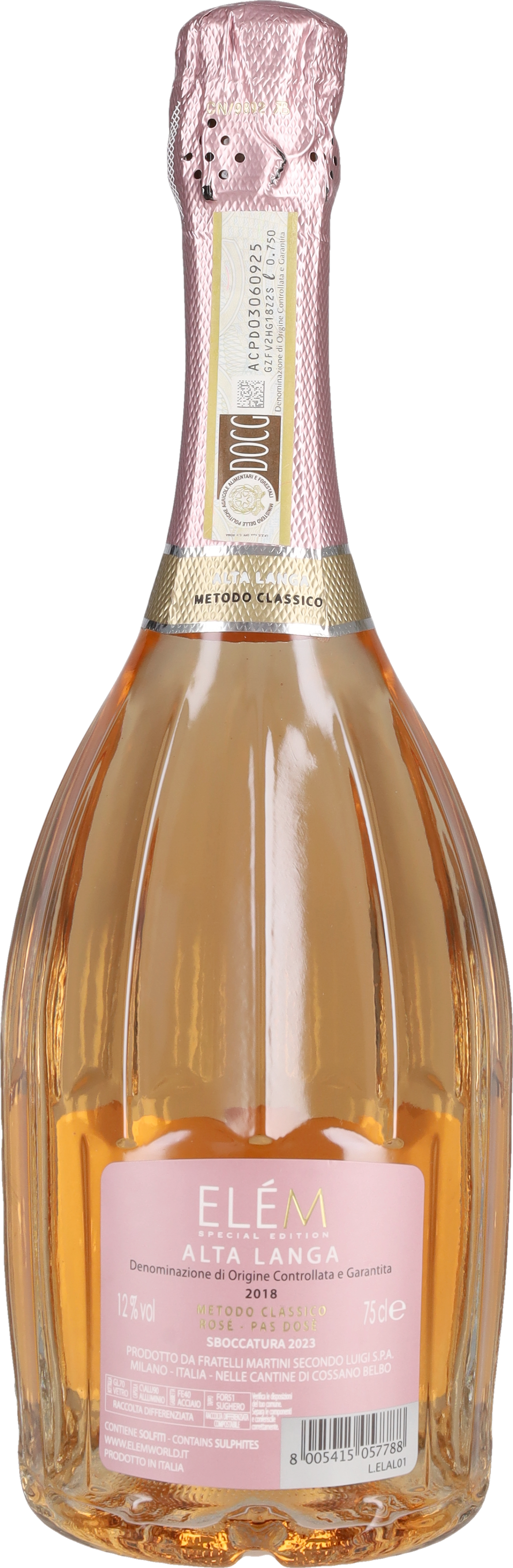 Alta Langa Rosé Brut Elém 2020
