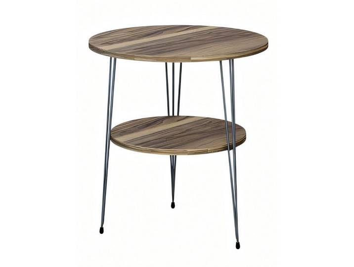 Xlmoebel Beistelltisch XLMOEBEL Beistelltisch Braun Metall rund modern elegant (Einzeltisch, 1-St., 1x Beistelltisch), Made in Europa