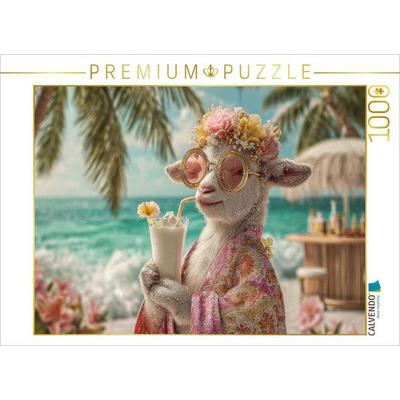 CALVENDO Puzzle Selfie-Time mit Milchshake | 1000 Teile Lege-Größe 64x48cm Foto-Puzzle für glückliche Stunden