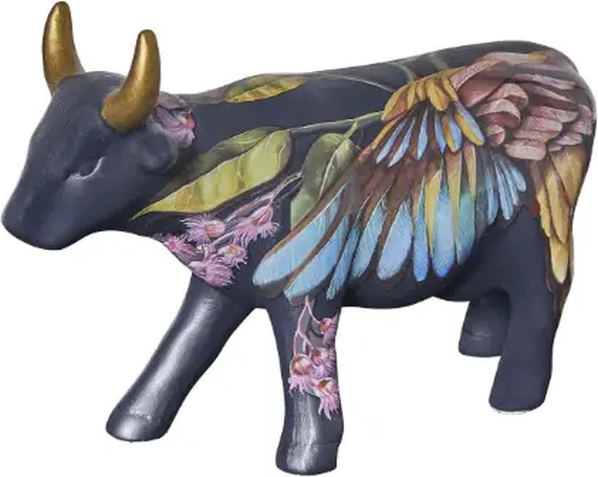 CowParade Nem Que a Vaca Voe keramisch beeldje voor op tafel
