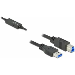Delock USB 3.1-Kabel USB A - USB B 5 m (5 m, USB 3.2 Gen 1), USB Kabel