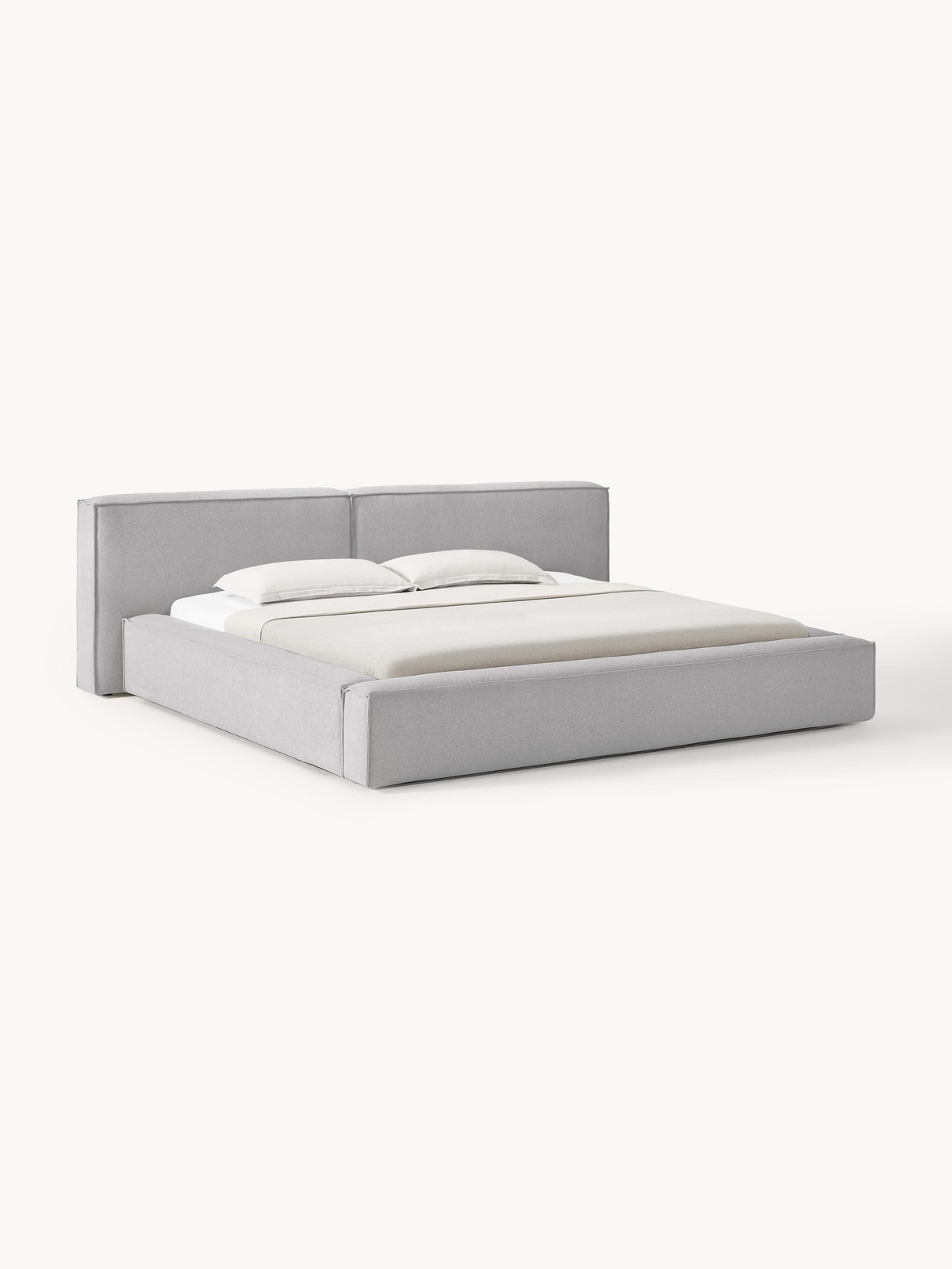 Westwing Collection Gestoffeerd bed Lennon 200x200 cm