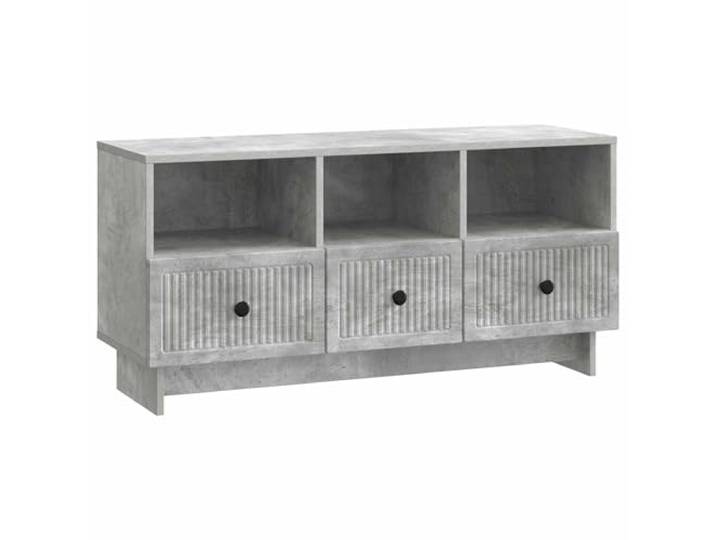 Makastle TV-Schrank Betongrau 102x34,5x50 cm Holzwerkstoff