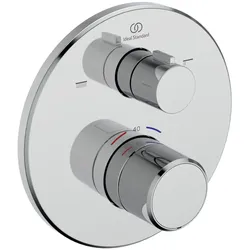 Ideal Standard Unterputz-Badethermostat Ceratherm T25 2 Verbraucher, Chrom, A8583AA A8583AA