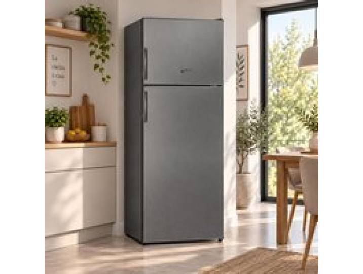 Réfrigérateur Double Porte 145x54 cm 230L Gris Atlantic