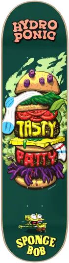 Skateboard Deck Hydroponic X Spongebob Burger (8" - Grün)