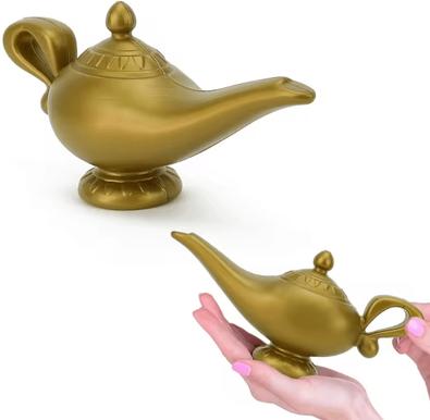 Uplift Curations Aladdin Magic Lamp Prop Genie Costume Accessory Arabian Decorative Lamp For Halloween Party Cosplay Home Decor Aladdin Magic Lamp Prop Genie Costume Accessory Arabian Decorative Lamp For Halloween Party Cosplay Home Decor