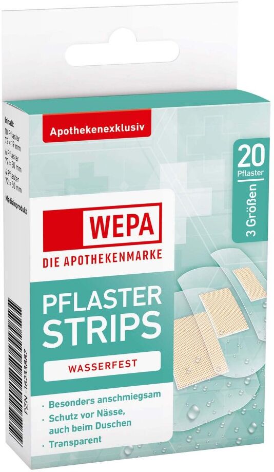 Wepa Pflasterstrips wasserfest 3 Grössen