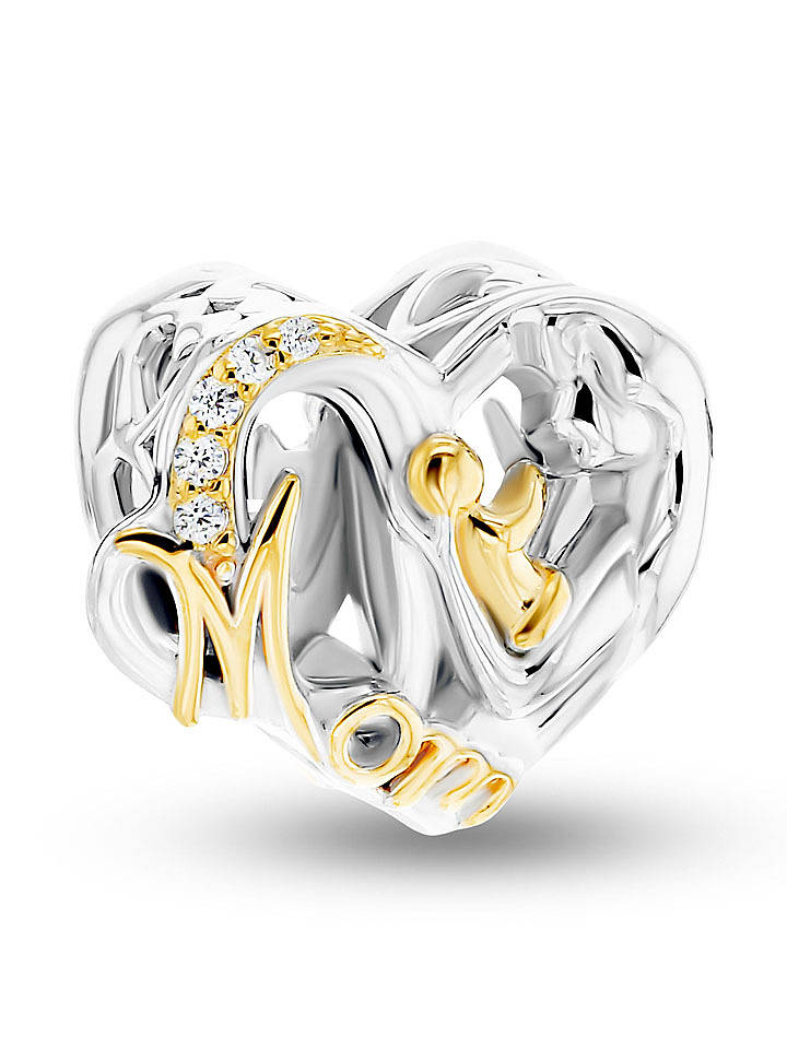 CHARM'S Vergold. Bead mit Edelsteinen - onesize