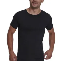 Sloggi 2P Men ABC O Neck T Shirt Schwarz Baumwolle Medium Herren