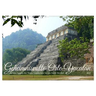 Geheimnisvolle Orte Yucatán (Wandkalender 2027 DIN A2 quer), CALVENDO Monatskalender