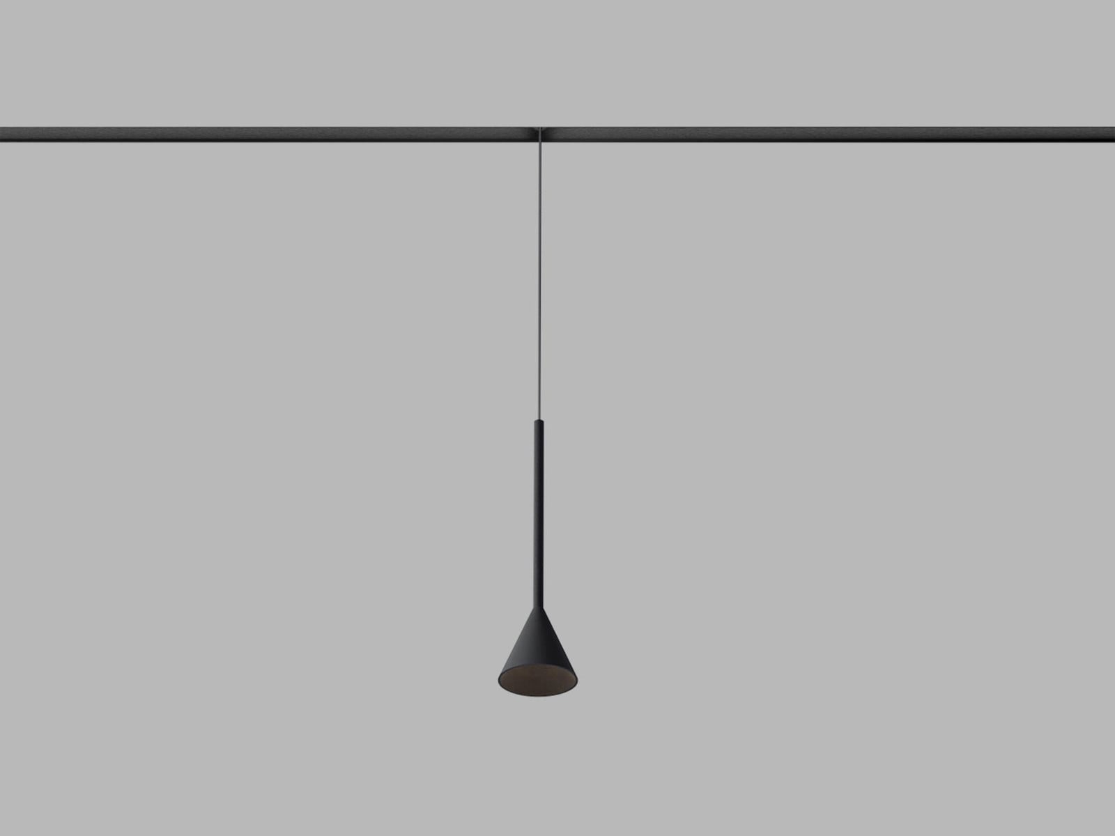 LED2 MAG KONO Z spoorlamp, zwart, 6W, 3000K, DALI dimbaar