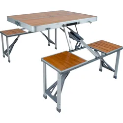 Bo-Camp Picknicktisch Bambus klappbar 4 Personen