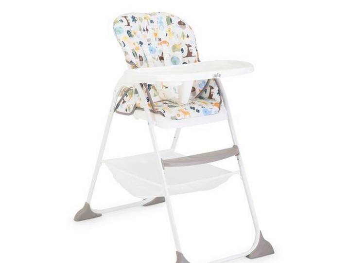 Joie Hochstuhl Mimzy Snacker, Mehrfarbig, Weiß, 52x105x88 cm, Beckengurt, Essbrett abnehmbar, zusammenklappbar, 5-Punkt-Gurt, Babymöbel & Kindermöbel, Babyzimmer, Hochstühle