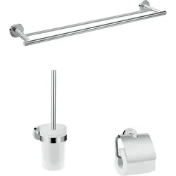 Hansgrohe Bad-Accessoire-Set Logis Universal 41727000, 3-teilig, chrom
