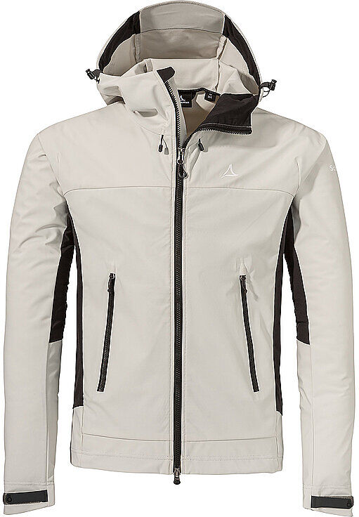 SCHÖFFEL Herren Softshelljacke Style Blaueis Hoodie weiss   48 M