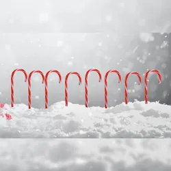 LED-Lichterkette Zuckerstangen 8er-Set Weihnachtsbeleuchtung Weihnachtsdeko