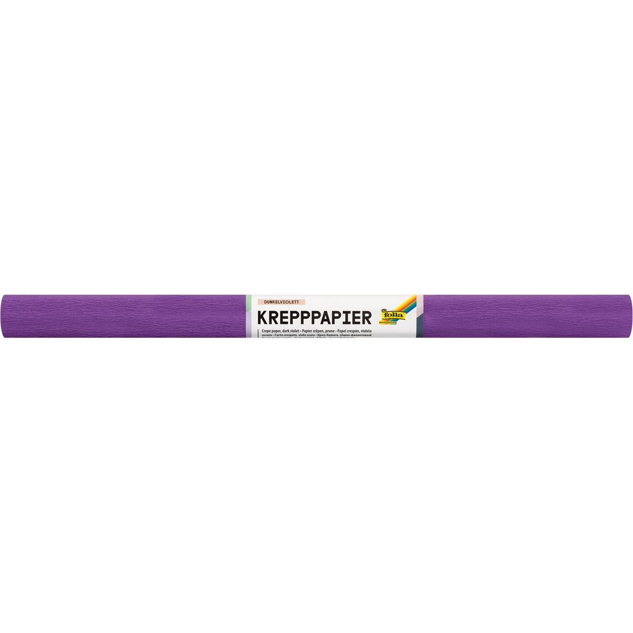 folia Krepppapier violett 10 Rollen