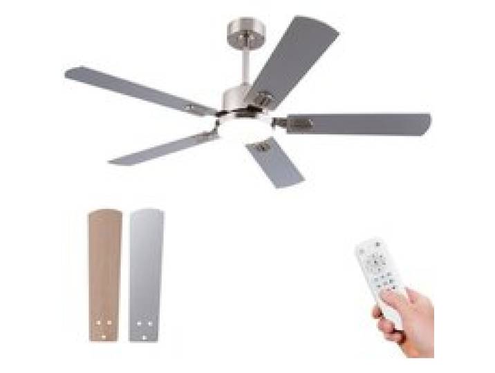 Ventilateur de plafond 132cm LED variable 5 pales silencieux DC reversible télécommande chambre moderne Nick VENTILATEUR DE PLAFOND