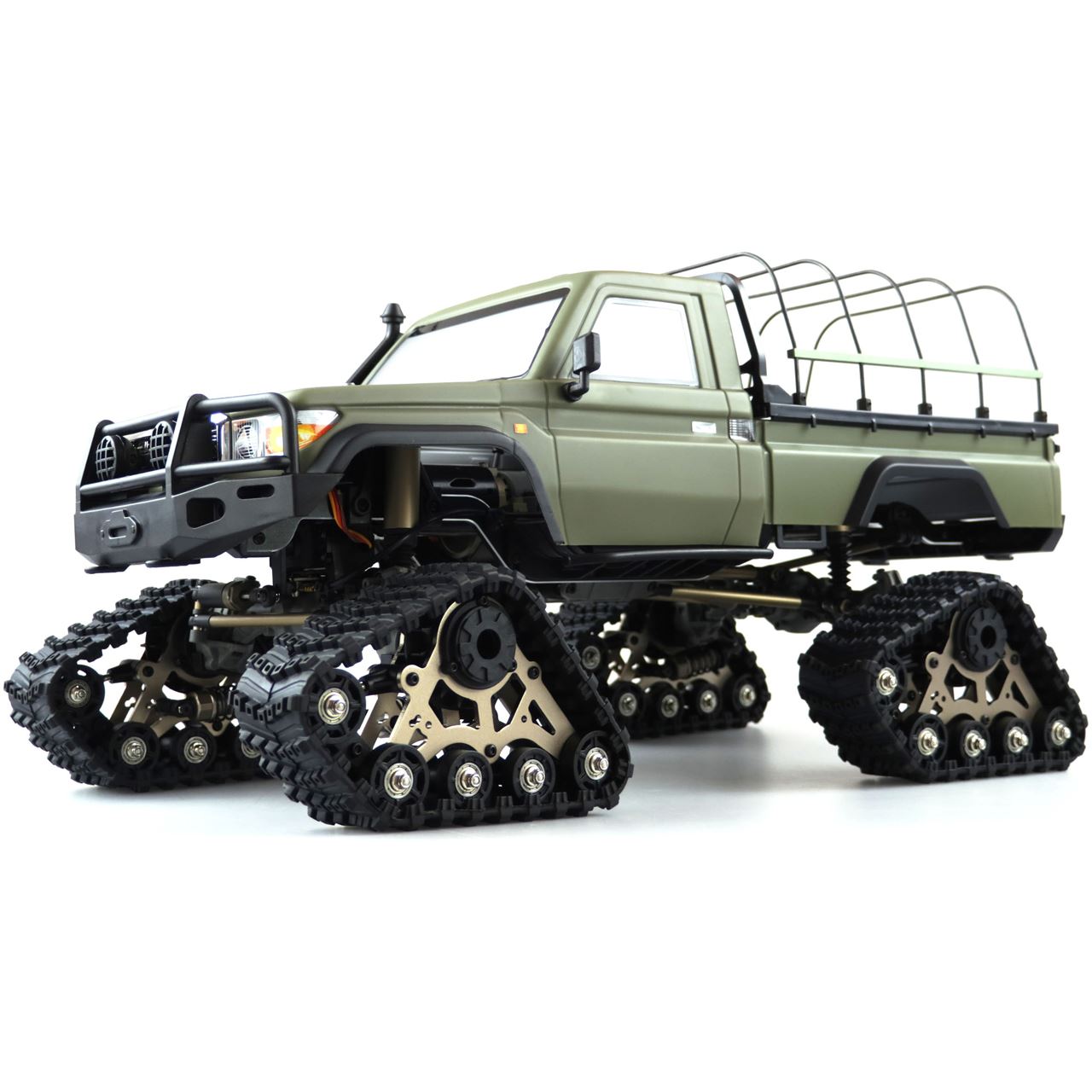 Amewi AMXRock RCX10PTS Crawl.Pick-Up Milit. gr 1:10, RTR gra