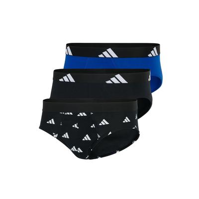 Slip ADIDAS ORIGINALS "Slip 3er Pack", Herren, Gr. L, bunt (schwarz, weiß, blau), Obermaterial: 95% Baumwolle CO. 5% Elasthan EL., Unterhosen Slip