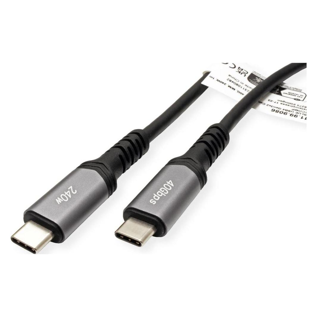 Value USB C - USB C (0.80 m, USB 4, 240 W) (11.99.9089)
