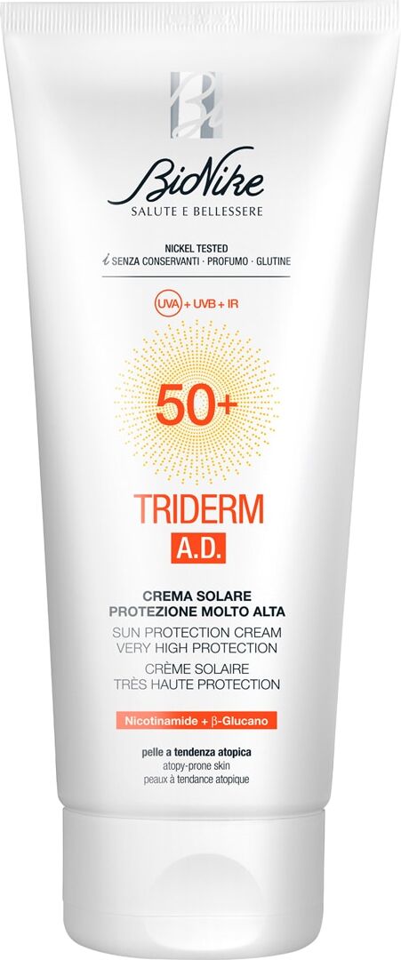 Bionike Protector solar corporal 50+ alta protección Triderm A.D. 200 ml .