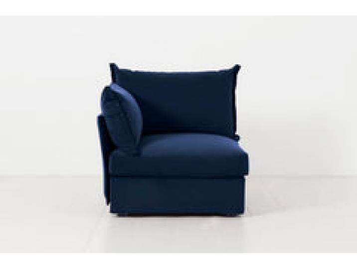 Linke Armlehne für modulares Sofa Model 06, Indigoblau