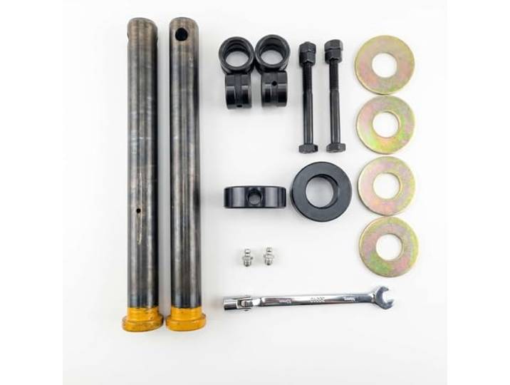 17-teiliges Minibagger Löffel-Bolzen & Buchsen Reparatursatz,schweißfrei Passend für 25mm Bolzen,160mm Länge,geeignet für Yanmar,Mitsubishi Motoren,kompatibel mit Komatsu,Kobelco,Bobcat,JCB Baggern