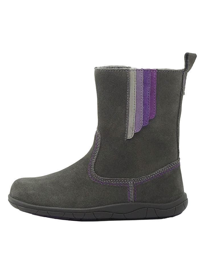 lamino Leder-Barfuß-Boots in Grau - 26