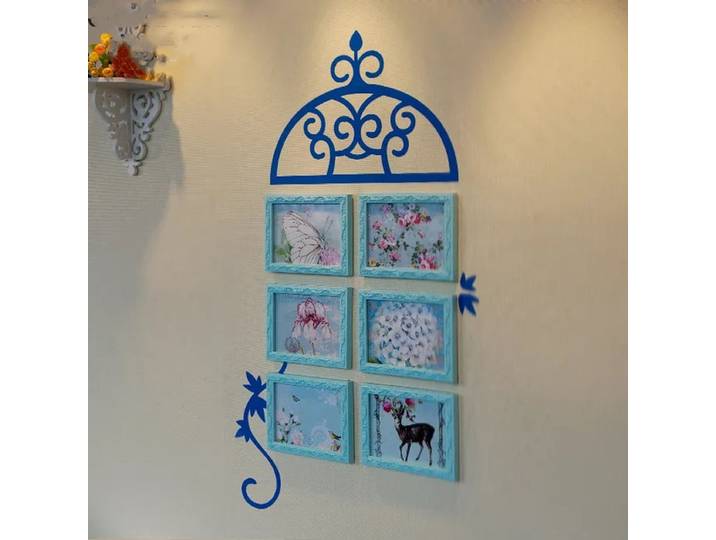 Cadre Photo créatif 6 cadre 7 pouces combinaison cadre Photo porche Bar décoration murale décoration murale cadre Photo suspendu