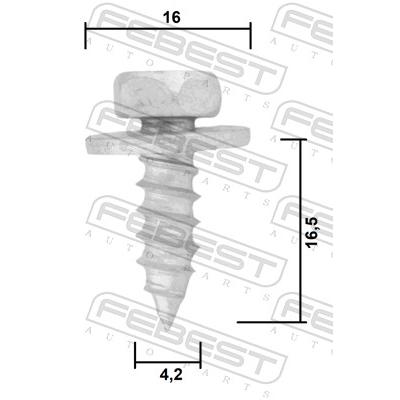FEBEST Schraube 88570226 für TOYOTA
