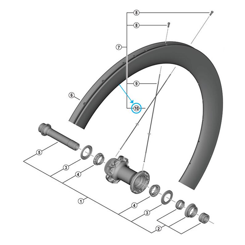 Shimano Speiche WH-R9270 (36690373)