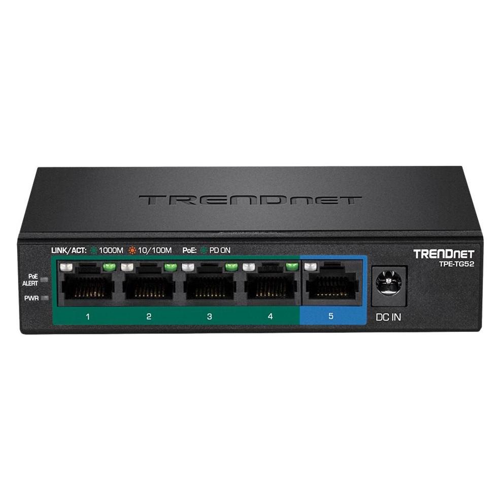 Trendnet 5-Port Gigabit PoE+ Switch (5 Ports) (TPE-TG52)
