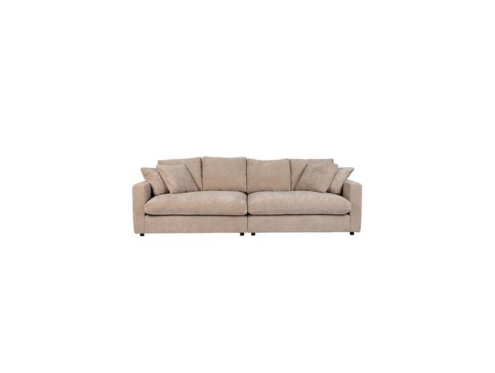 Hochwertiges 3-Sitzer Design Sofa „Sense“ Leinen Nature Soft Zuiver
